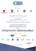 udział w Międzynarodowej VII Konferencji n.t. “Pływanie niemowląt i małych dzieci” organizowanej przez Polskie Stowarzyszenie Pływania Niemowląt przy współpracy ze Szkołą Pływania „Wodniś” i Szkołą Pływania „BAC Adam Cygan” pod Honorowym Patronatem Prezydenta Miasta Łodzi oraz Przewodniczącego Rady Miejskiej w Łodzi, Międzynarodowego Stowarzyszenia Motoryki Sportowej, Polskiego Związku Pływackiego i Łódzkiej Federacji Sportu – skan 5